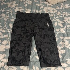 Gymshark Black and Gray Performance Leggings